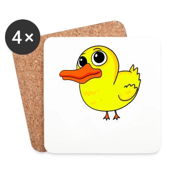 Duck - Coasters (set of 4) - white - Front