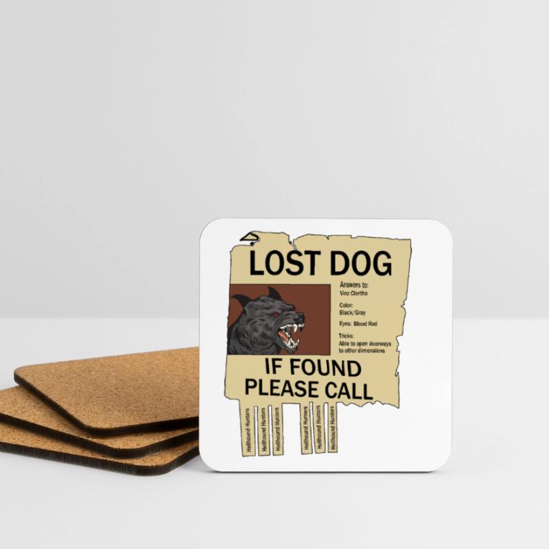 Missing Hellhound Coasters (set of 4)