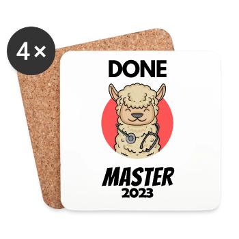 Master 2023 - Dessous de verre (lot de 4) - blanc - Devant