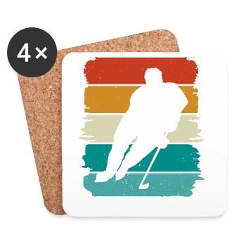 Eishockey - Coasters (set of 4) - white - Front