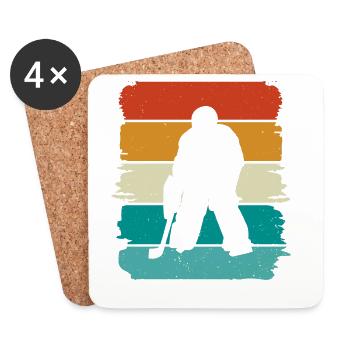 Eishockey  - Coasters (set of 4) - white - Front