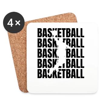 Basketball player - Coasters (set of 4) - white - Front