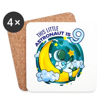 9 Years Birthday Boy Gift - Coasters (set of 4) - white - Front