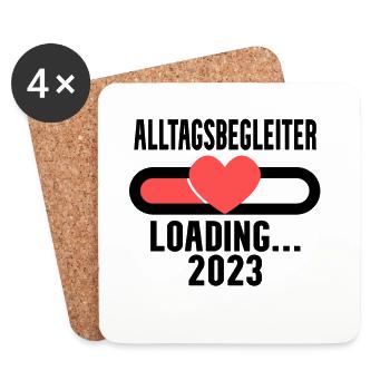 Alltagsbegleiter Beruf Loading 2023 - Untersetzer (4er-Set) - Weiß - Vorne
