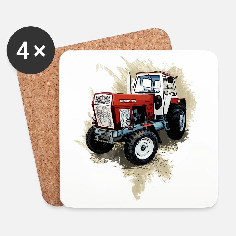Fortschritt Traktor ZT 300 - Untersetzer (4er-Set) - Weiß