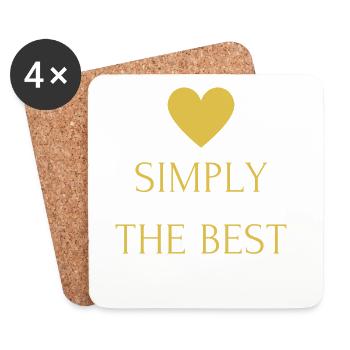Simply the Best - Coasters (set of 4) - white - Front