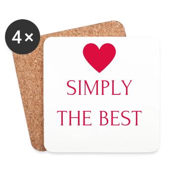 Simply the Best - Coasters (set of 4) - white - Front