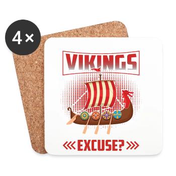 Viking ancestor - Coasters (set of 4) - white - Front