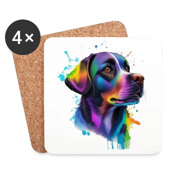 Labrador - Coasters (set of 4) - white - Front