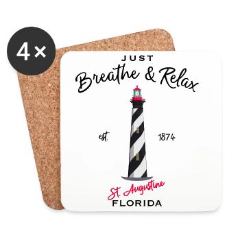 Florida, Leuchtturm St. Augustine - Untersetzer (4er-Set) - Weiß - Vorne