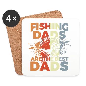 Funny Angel Dad - Coasters (set of 4) - white - Front
