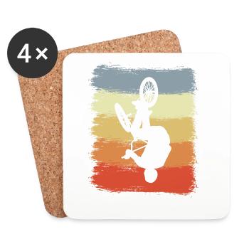 Vintage BMX - Coasters (set of 4) - white - Front