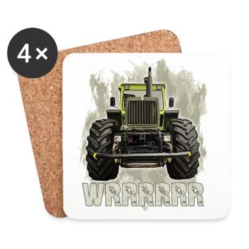 MB trac wrrrrrr - Coasters (set of 4) - white - Front