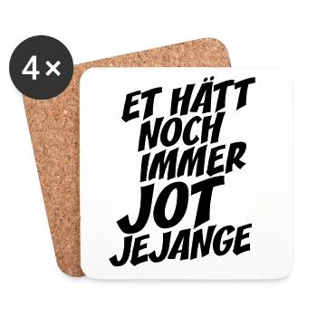 Et Hätt Noch Immer Jot Jejange Kölsch Köln Kölner - Untersetzer (4er-Set) - Weiß - Vorne