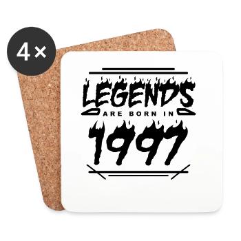 1997 - Year of construction 1997 - Year of construction 1997 - Coasters (set of 4) - white - Front