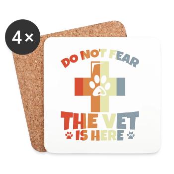 Veterinarian Joke - Coasters (set of 4) - white - Front