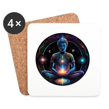 Cosmic Meditation Star Energy - Coasters (set of 4) - white - Front