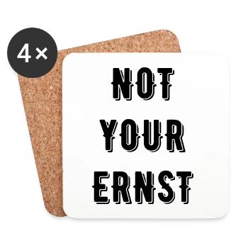 Not your Ernst Denglisch - Untersetzer (4er-Set) - Weiß - Vorne