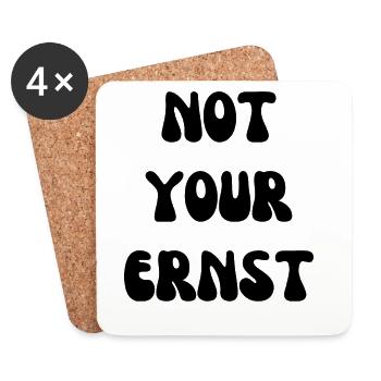 Not your Ernst Denglisch - Untersetzer (4er-Set) - Weiß - Vorne
