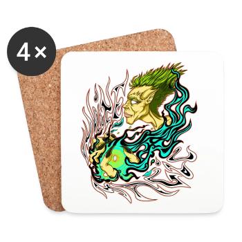 White Magic - Coasters (set of 4) - white - Front