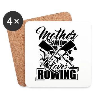 Rowing Mom - Coasters (set of 4) - white - Front