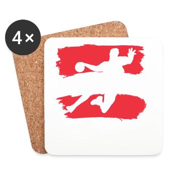 Handball Team Austria - Coasters (set of 4) - white - Front