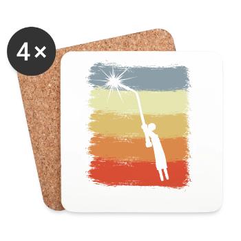 Soudure électronique - Dessous de verre (lot de 4) - blanc - Devant