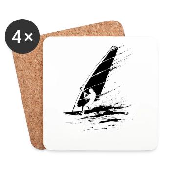 Windsurfers - Coasters (set of 4) - white - Front