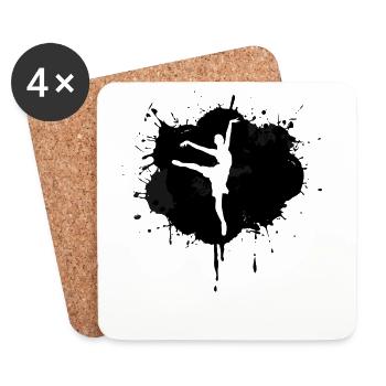 Ballerina - Coasters (set of 4) - white - Front