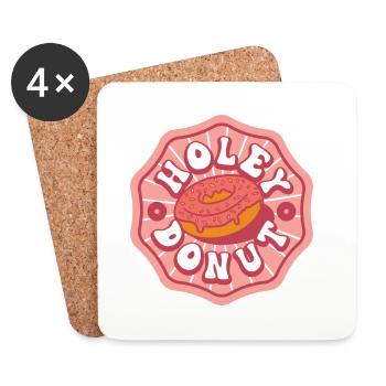 Holey Donut - Untersetzer (4er-Set) - Weiß - Vorne