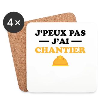 I can't I have a site - Coasters (set of 4) - white - Front