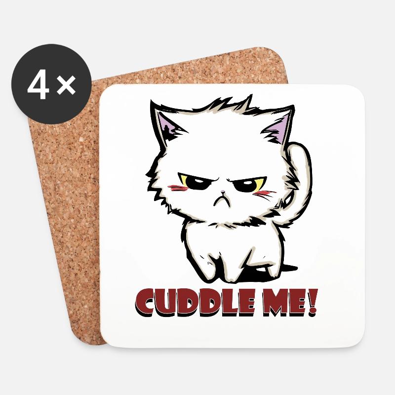 cuddle me2 - Untersetzer (4er-Set) - Weiß