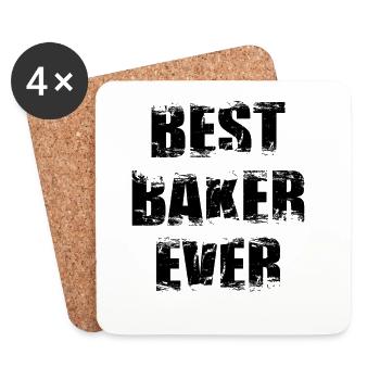 Baker - Coasters (set of 4) - white - Front