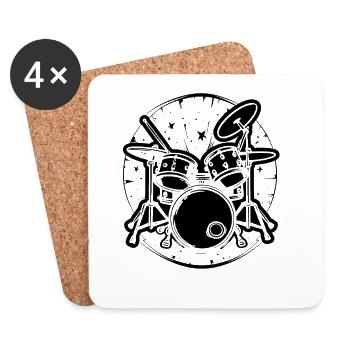 Percussion - Coasters (set of 4) - white - Front