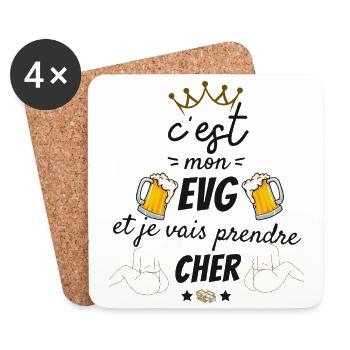 Das ist mein Junggesellenabschied, den ich nehmen werde, liebes Humor-Geschenk - Untersetzer (4er-Set) - Weiß - Vorne