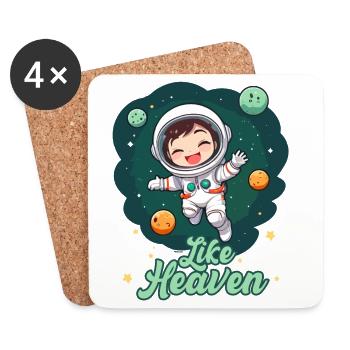 Like Heaven - Astronaut - Untersetzer (4er-Set) - Weiß - Vorne