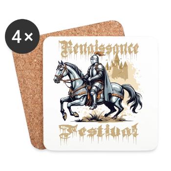 Medieval Festival - Coasters (set of 4) - white - Front