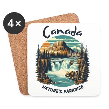 Canada's landscape - Coasters (set of 4) - white - Front