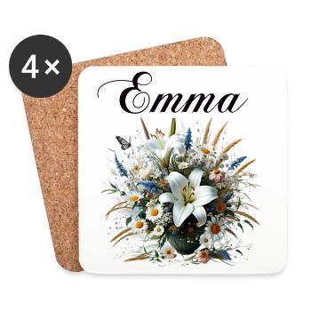 Emma - Untersetzer (4er-Set) - Weiß - Vorne