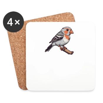 Éleveur d’oiseaux Ornithologue Ornithologue Ornithologue - Dessous de verre (lot de 4) - blanc - Devant