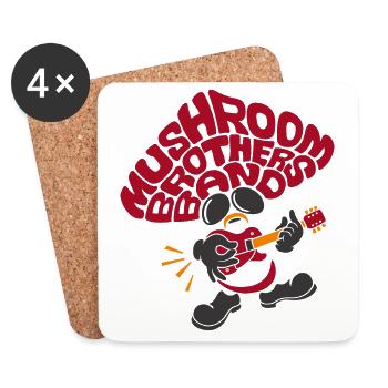 mushroom brothers band - Coasters (set of 4) - white - Front