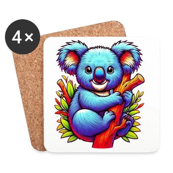 Koala - Coasters (set of 4) - white - Front
