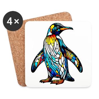 Penguin - Coasters (set of 4) - white - Front