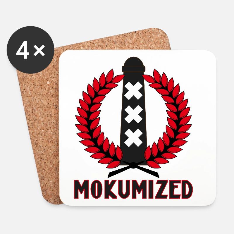 Mokumisiert - Untersetzer (4er-Set) - Weiß