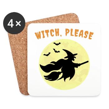 Witch, Please Halloween - Coasters (set of 4) - white - Front