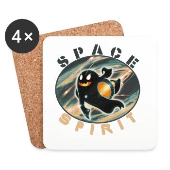 Cosmic Space Adventure - Coasters (set of 4) - white - Front
