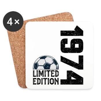 50th Anniversary 1974 Limited Edition Football - Coasters (set of 4) - white - Front