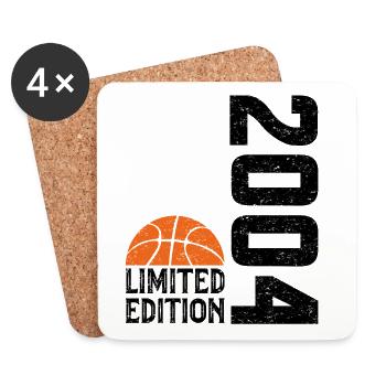 20e Anniversaire 2004 Édition Limitée Basketball - Dessous de verre (lot de 4) - blanc - Devant