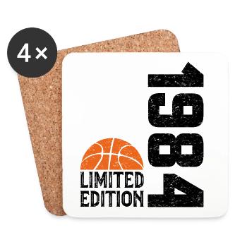 40e Anniversaire 1984 Édition Limitée Basketball - Dessous de verre (lot de 4) - blanc - Devant