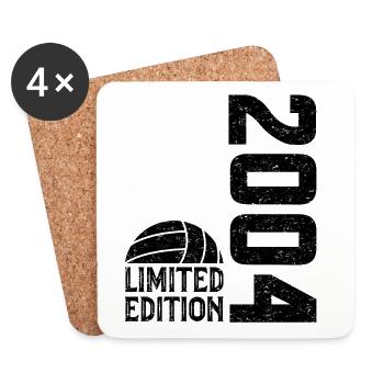 20e Anniversaire 2004 Édition Limitée Volleyball - Dessous de verre (lot de 4) - blanc - Devant